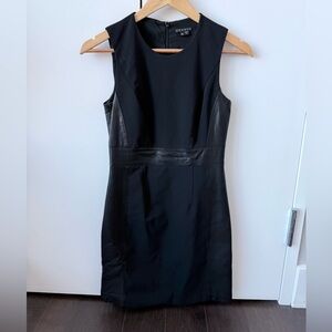 Theory Taline C Dress with Lamb Leather Panels Size 00